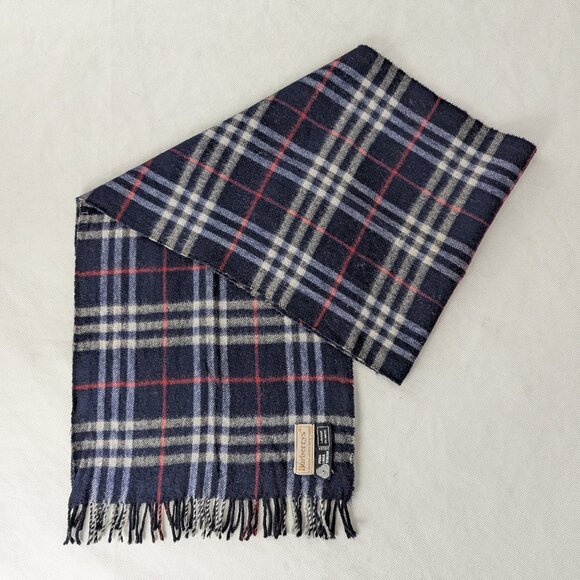 Burberry Designer wool Scarf Blue – Unisex – Used – Elegant Cold Weather Wrap. - Picture 1 of 8